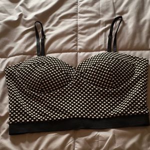 Sans Souci Polka Dot Crop Top